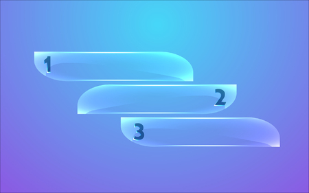 vector glass banner for yourのイラスト素材