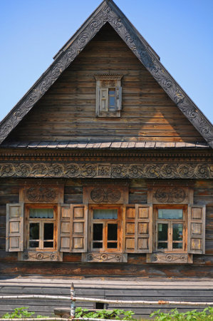 Old wood houseのeditorial素材