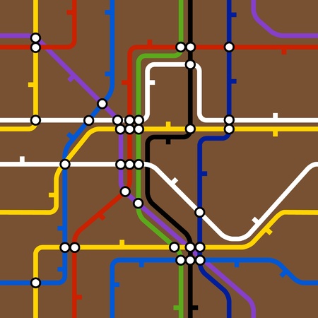 Seamless background of metro schemeのイラスト素材