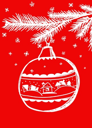 Happy Christmas cardのイラスト素材