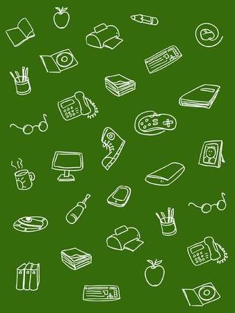 Packing paper: students のイラスト素材