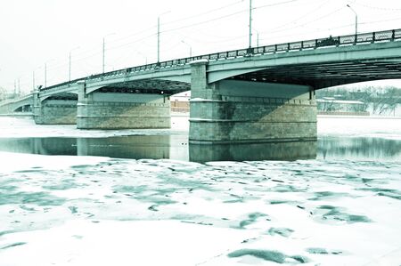 Winter bridgeの写真素材