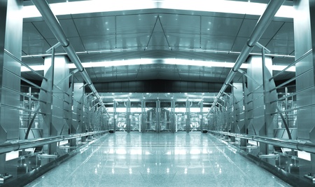 Hall with square columnsのeditorial素材