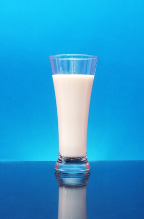 Glass of milkの写真素材