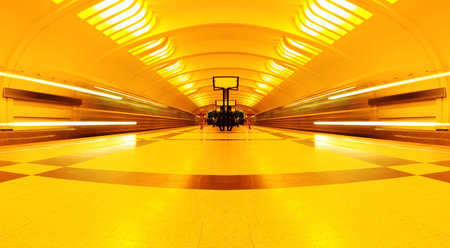 symmetric underground stationのeditorial素材