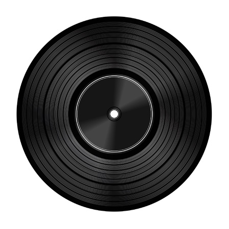  Vinyl audio disc のイラスト素材