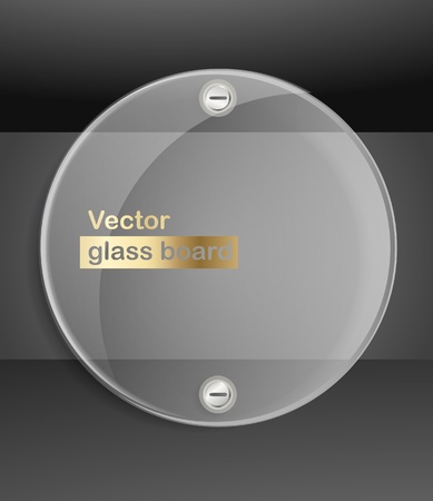  Advertising glass board. Place your text のイラスト素材