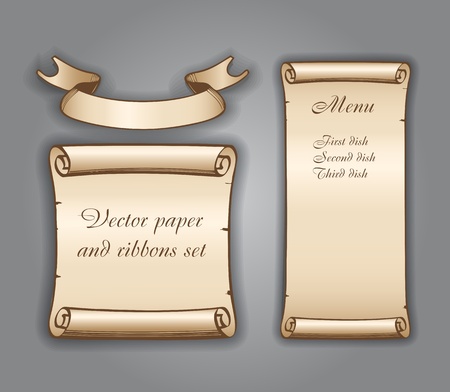 Vintage bannersのイラスト素材