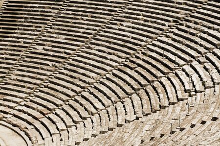 Ancient tribunes of theatre in Greeceのeditorial素材