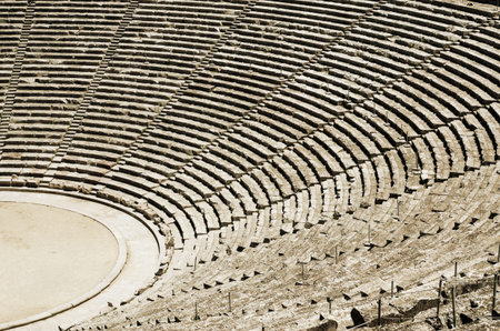 Ancient tribunes of theatre in Greece