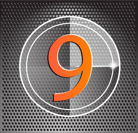  Metal style cinema counterのイラスト素材