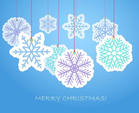 Christmas flakes backgroundのイラスト素材