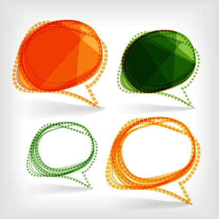 
Background of abstract talking bubbleのイラスト素材