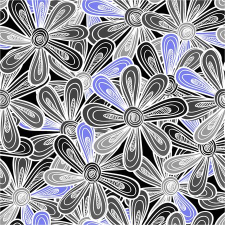 Abstract flowers backgroundのイラスト素材