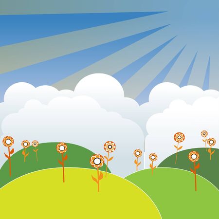 landscapeのイラスト素材