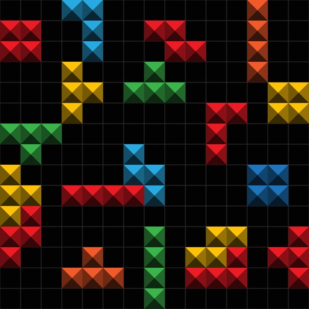 Abstract background oà color game figuresのイラスト素材