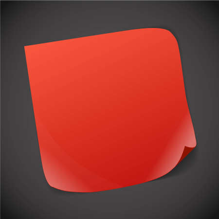 Blank paper sheet with bending cornerのイラスト素材