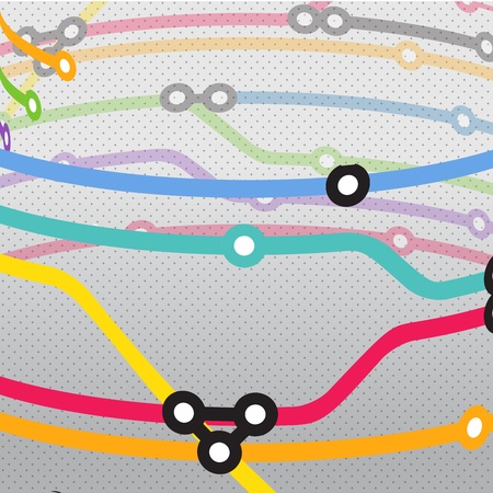 Abstract color metro scheme backgroundのイラスト素材