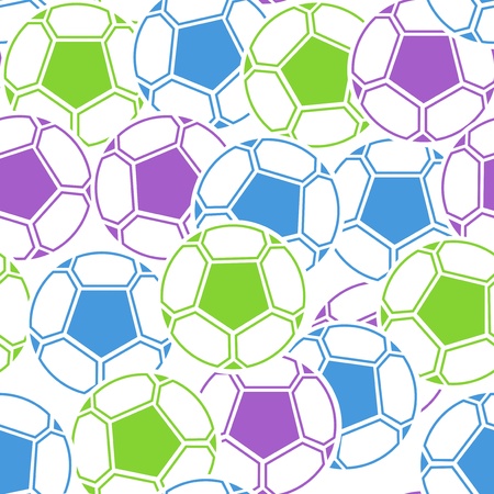 Football balls seamless textureのイラスト素材