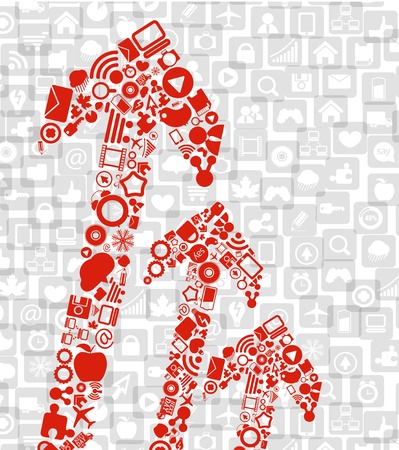 Color media arrows going upのイラスト素材