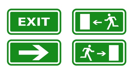 Escape boarders collection isolated on whiteのイラスト素材