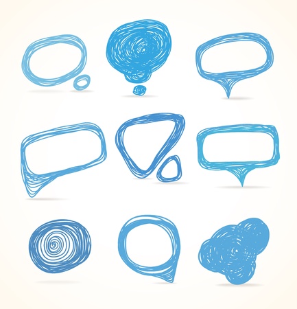 Background of abstract talking bubbleのイラスト素材