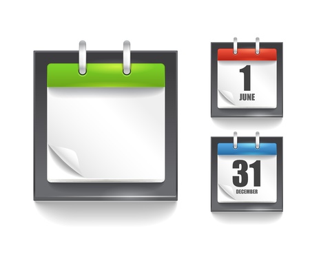 Paper diary template with the bending angleのイラスト素材