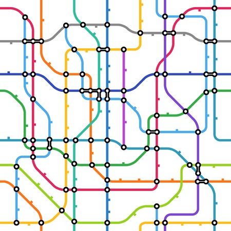 Abstract color metro scheme seamless backgroundのイラスト素材