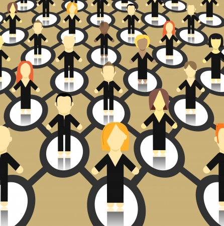 World wide web abstract scheme in perspectiveのイラスト素材