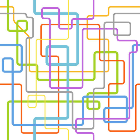 Abstract seamless background with color linesのイラスト素材