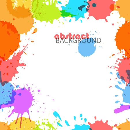 Color ink blots seamless backgroundのイラスト素材