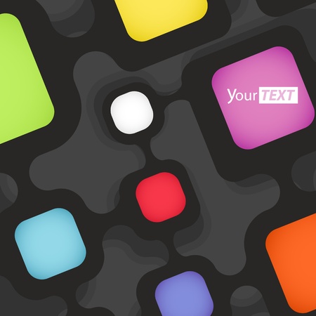 Abstract background of color boxes  Template for a textのイラスト素材