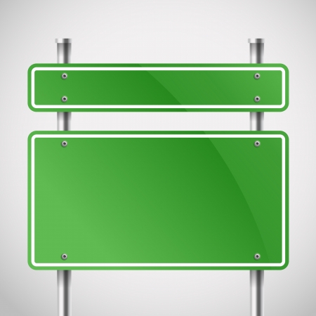 Blank green metal boards  Template for a textのイラスト素材