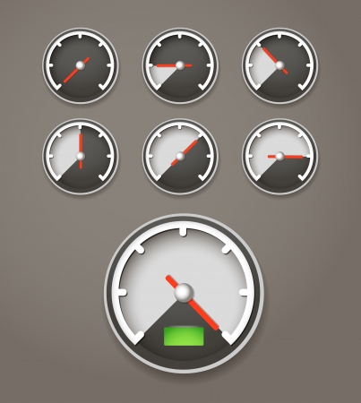 Speed limit web icons collectionのイラスト素材