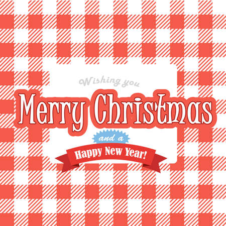 Christmas greeting red cardのイラスト素材