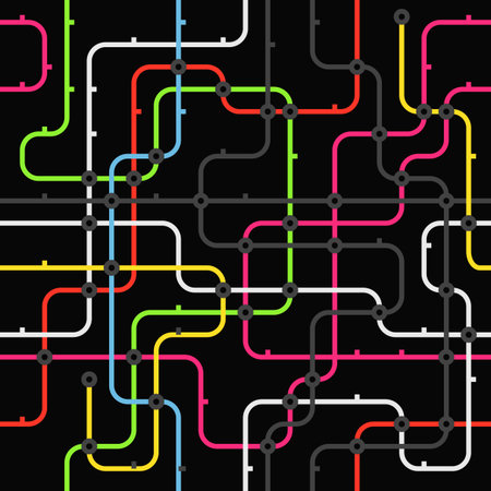 Abstract city transport color schemeのイラスト素材