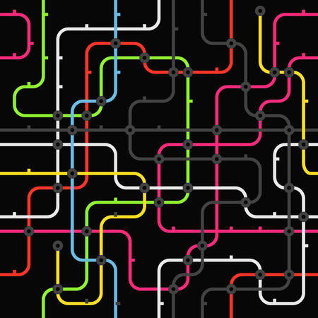 Abstract city transport color schemeのイラスト素材