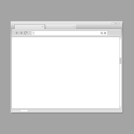 Modern web browser template. Ready for a contentのイラスト素材