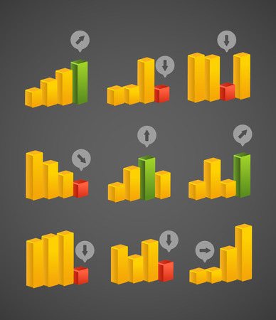 Different charts collection   Vector templateのイラスト素材