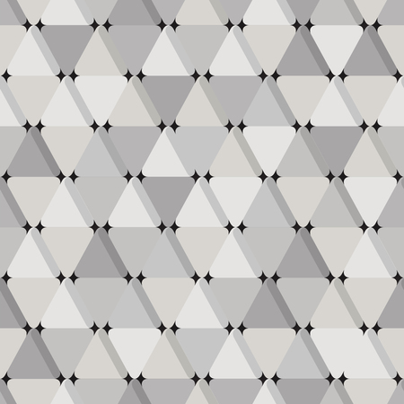 Abstract seamless pattern with grey trianglesのイラスト素材