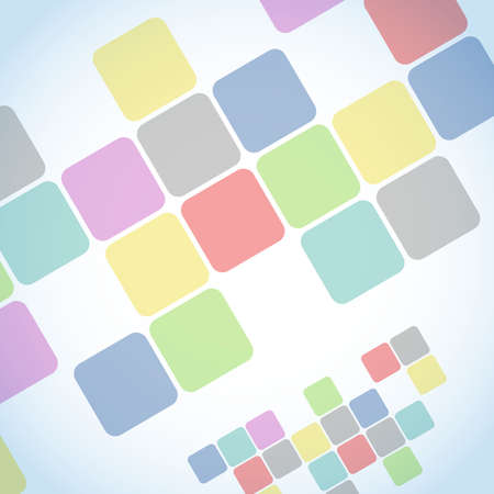 Abstract color background of color squaresのイラスト素材