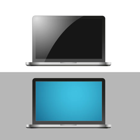 Modern laptop clip-artのイラスト素材