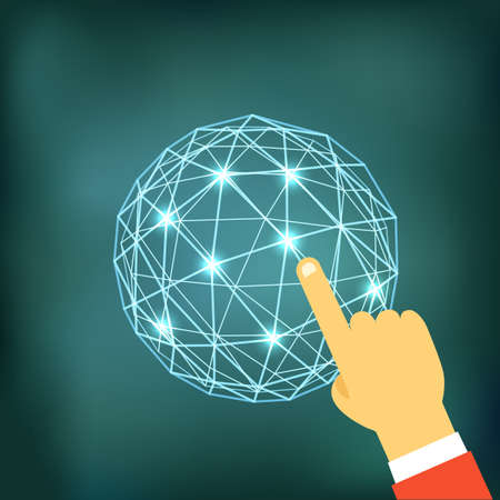 Using modern web technology. Design conceptのイラスト素材