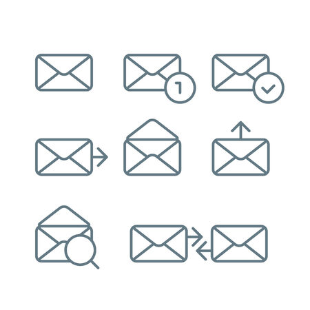 Different web browser icons set with rounded corners. Design elementsのイラスト素材