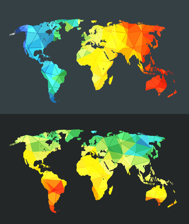 World map infographic template. Design elementsのイラスト素材