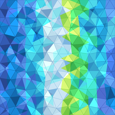 Abstract background of different color trianglesのイラスト素材