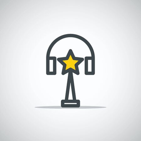 Modern media web icon. Movie prize conceptのイラスト素材