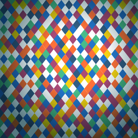 Abstract vector pattern of different blue elements