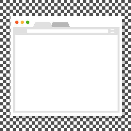 Opened browser window template. Past your content into itのイラスト素材
