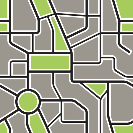 Seamless background of abstract city mapのイラスト素材